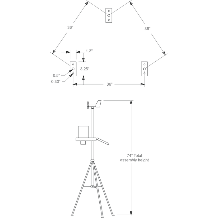 KestrelMet 6000 Tripod Mount