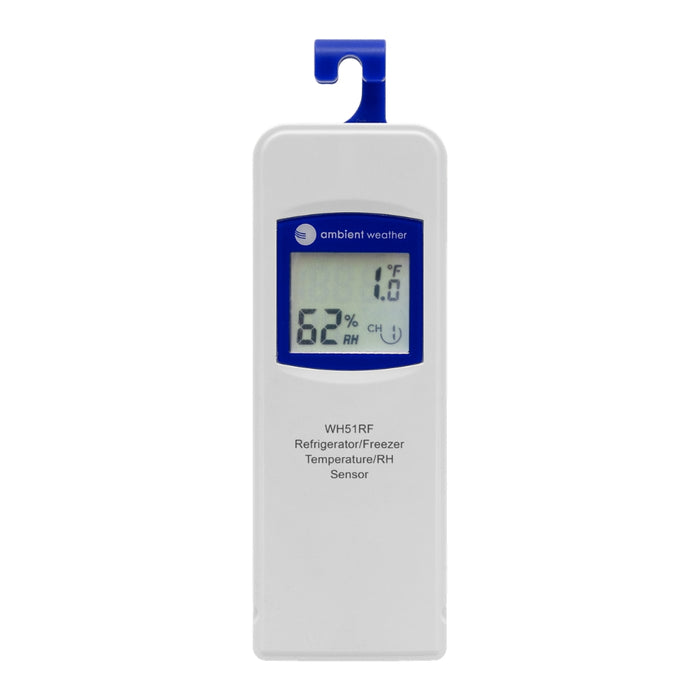 Ambient Weather WH51RF Refrigerator/Freezer Temperature and Humidity Sensor