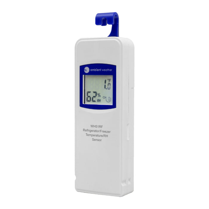 Ambient Weather WH51RF Refrigerator/Freezer Temperature and Humidity Sensor