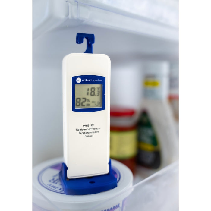 Ambient Weather WH51RF Refrigerator/Freezer Temperature and Humidity Sensor