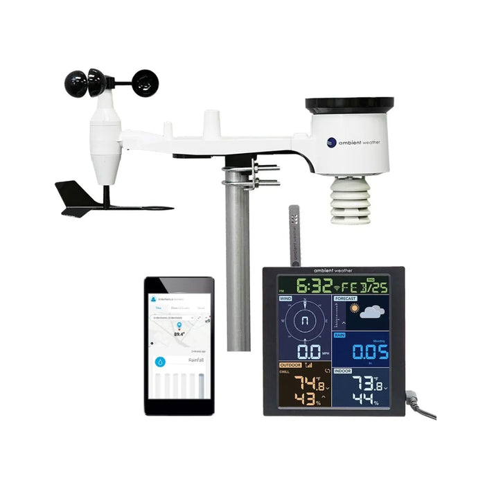 Ambient Weather WS-1965 Wi-Fi Home Weather Station with Remote Monitoring and Alerts