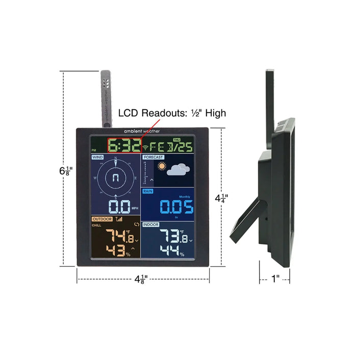 Ambient Weather WS-1965 Wi-Fi Home Weather Station with Remote Monitoring and Alerts