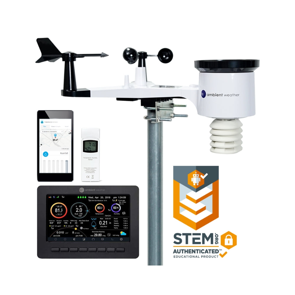 Ambient Weather WS-2000 Wi-Fi Home Weather Station with Remote Monitor ...
