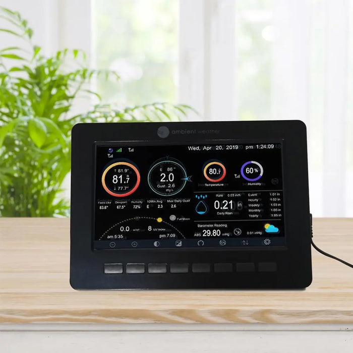 Ambient Weather WS-2000 Wi-Fi Home Weather Station with Remote Monitoring and Alerts